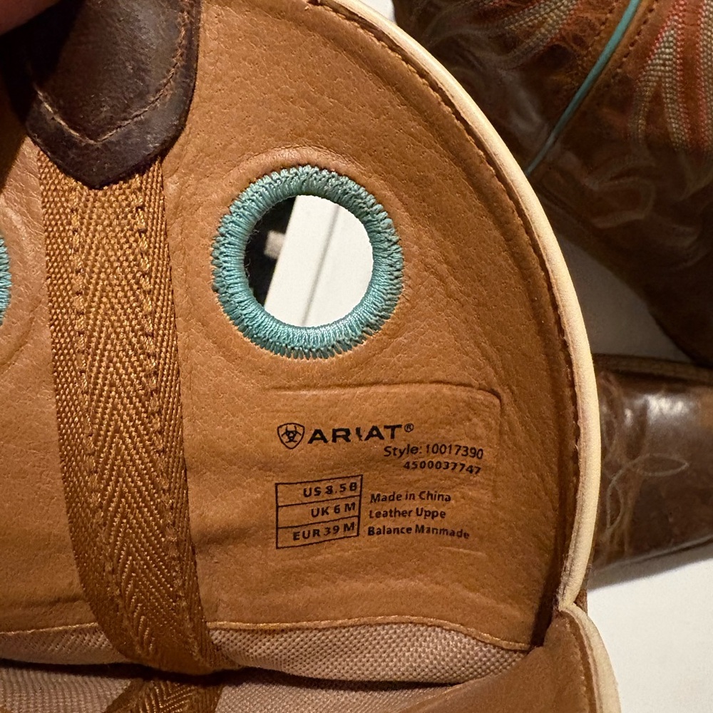 Ariat Brown and Tan Western Boots - Picture 3 of 3
